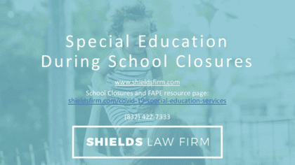 Webinar Special Education During Closures
